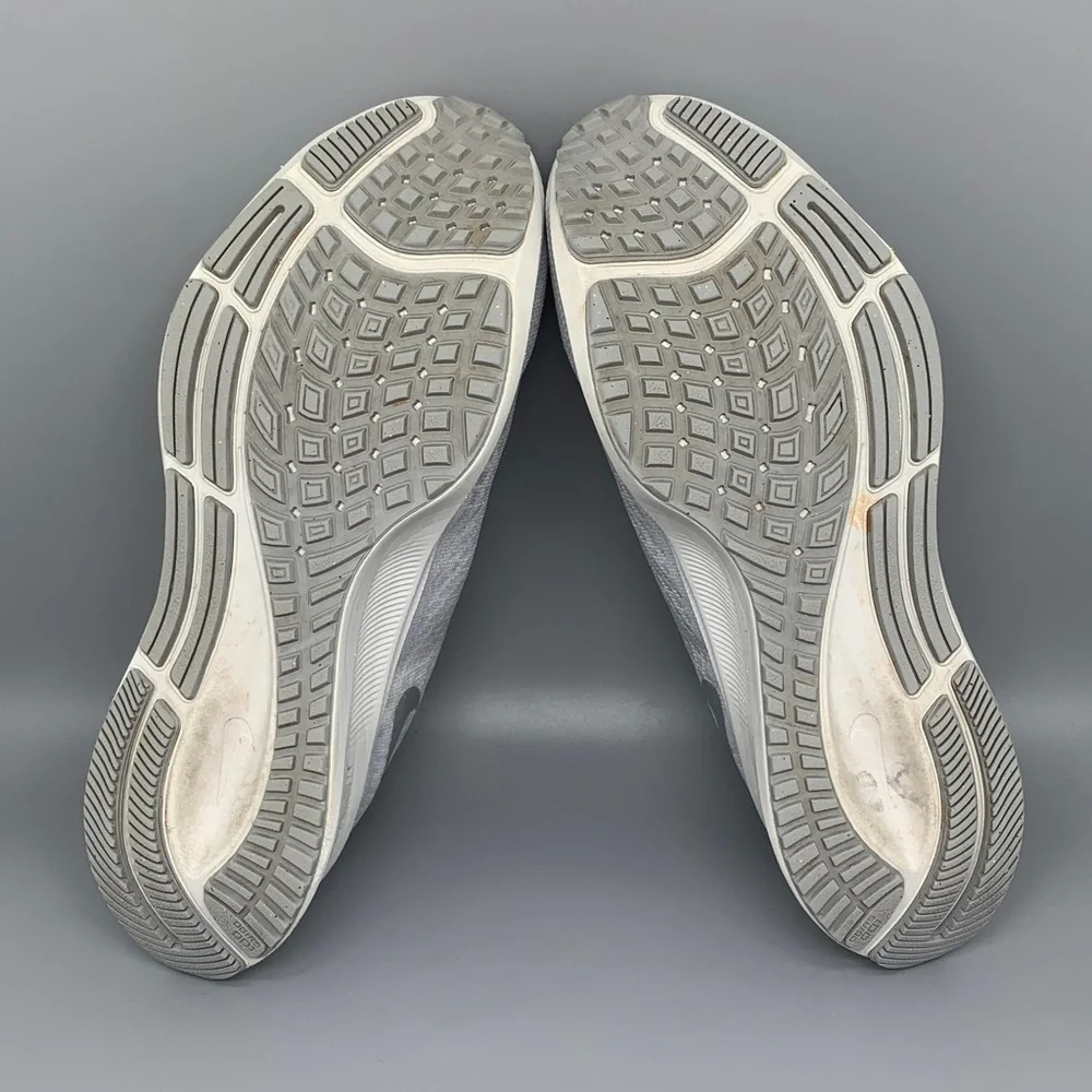 Nike Air Zoom Pegasus 37 White‎ Silver Running Shoes BQ9647-009 Women’s Sz 8